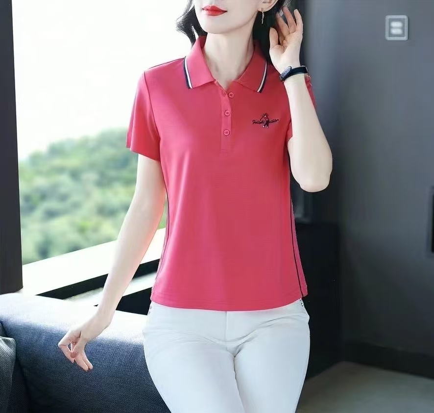 森菡 反领针织夏季女上衣